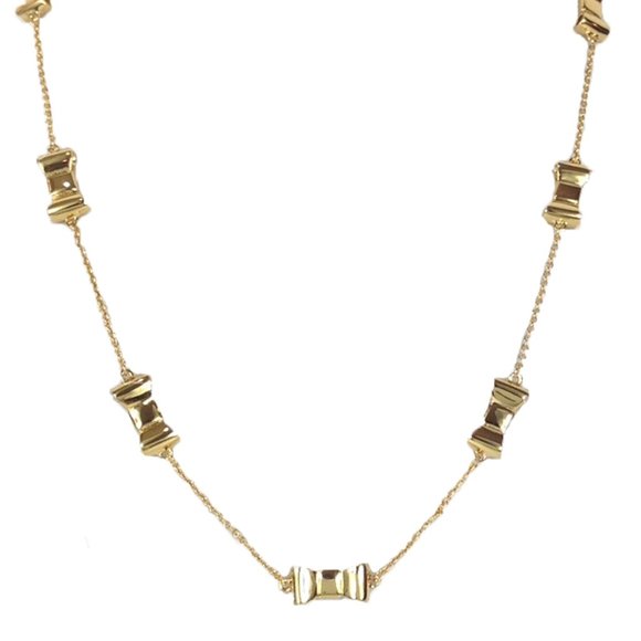 kate spade Jewelry Kate Spade Take A Bow Gold Long Scatter Necklace